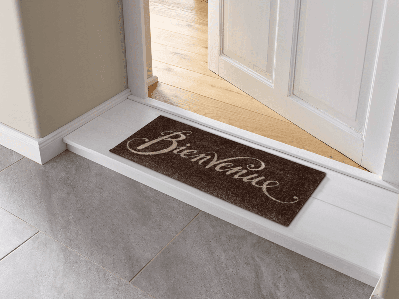 Bienvenue brown wash + dry Fußmatte