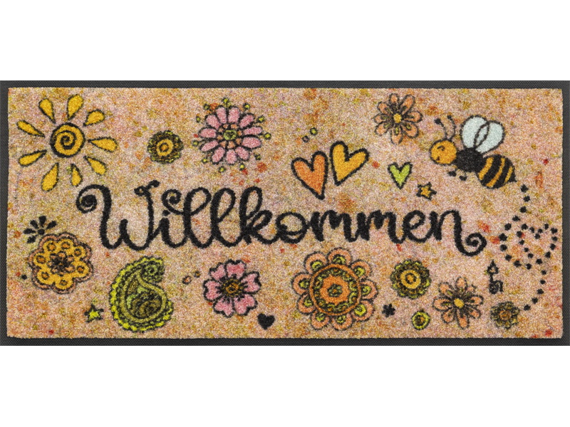 Bring Glück herein wash + dry Fußmatte