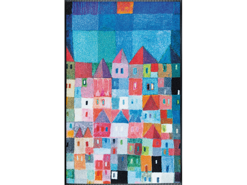 Colourful Houses wash + dry Fußmatte