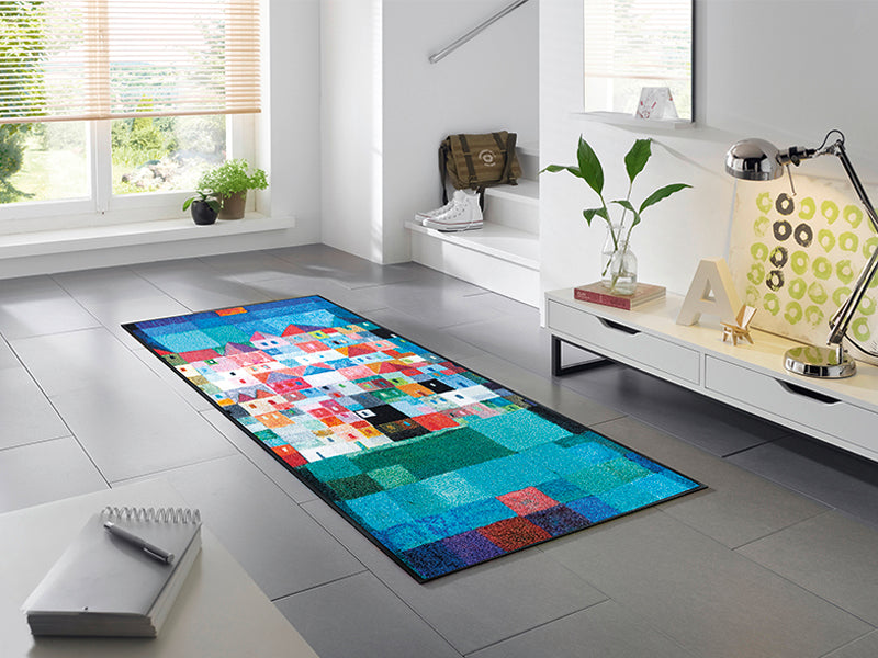 Colourful Houses wash + dry Fußmatte