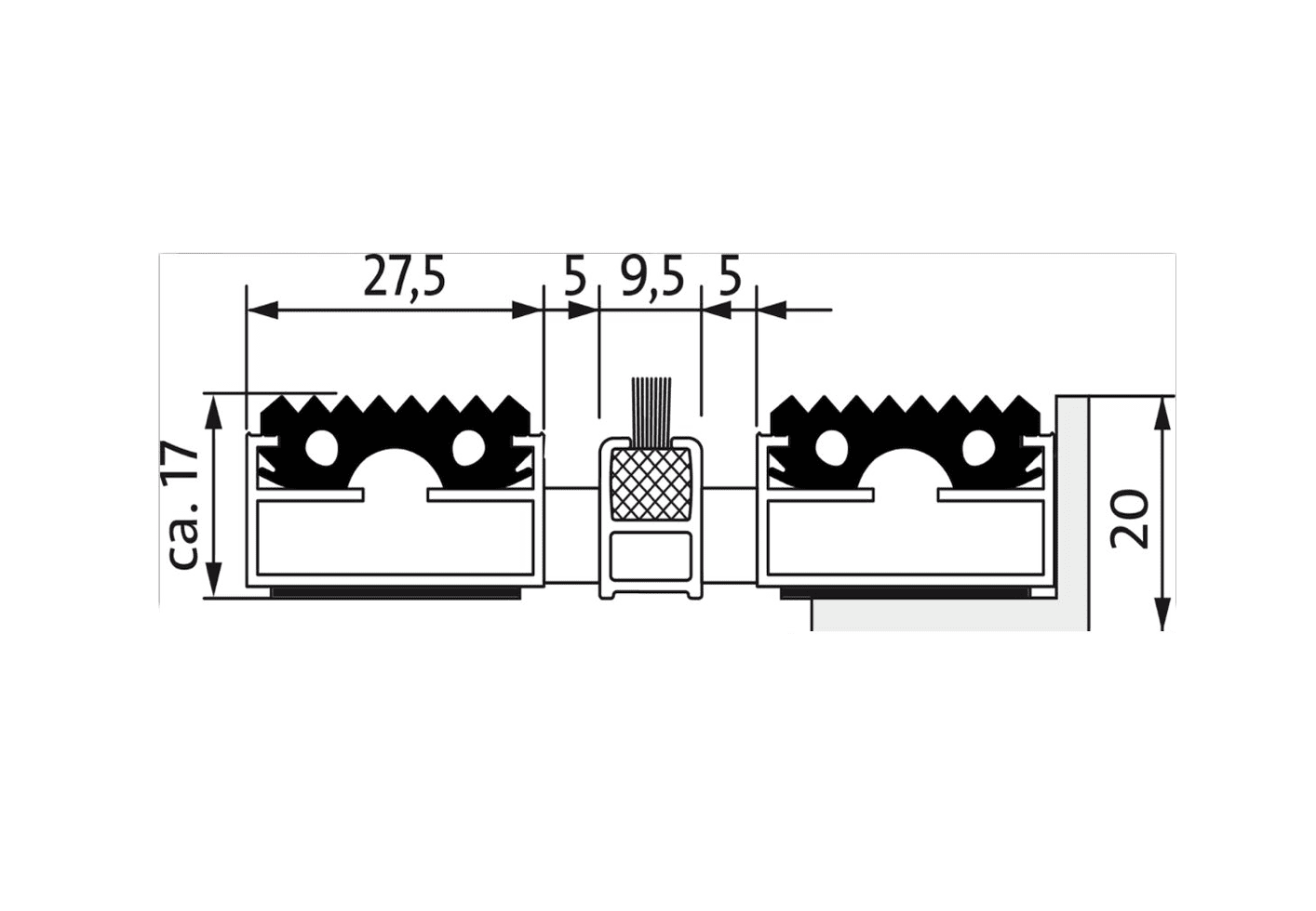 EMCO Eingangsmatte DIPLOMAT Original GB mit Bürstenleiste