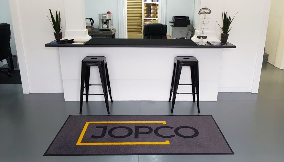 Eingangsmatte mit Logo