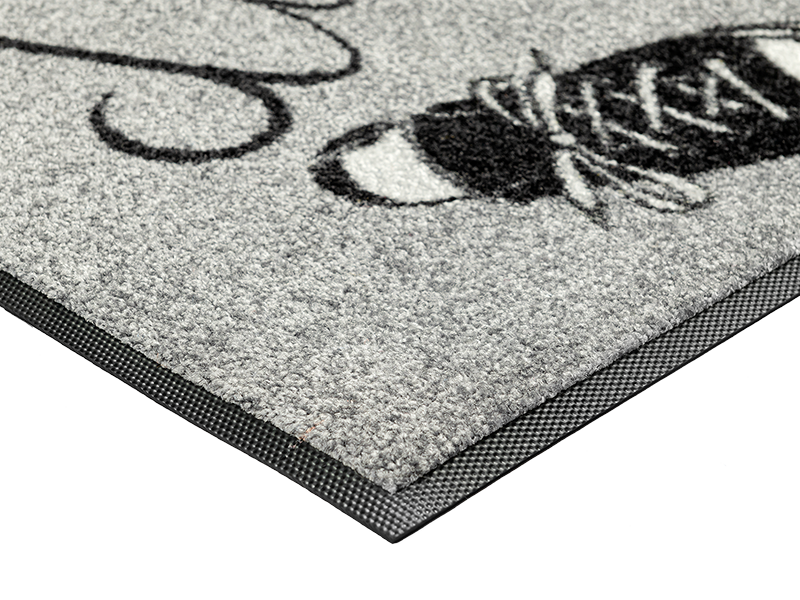 Hier wohnen… wash + dry Fußmatte