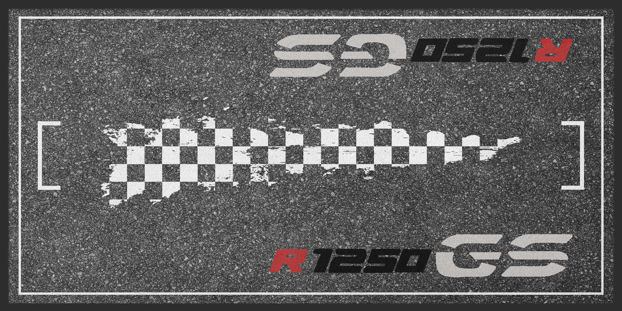 Motorradteppich BMW R 1250 GS Icegrey uni