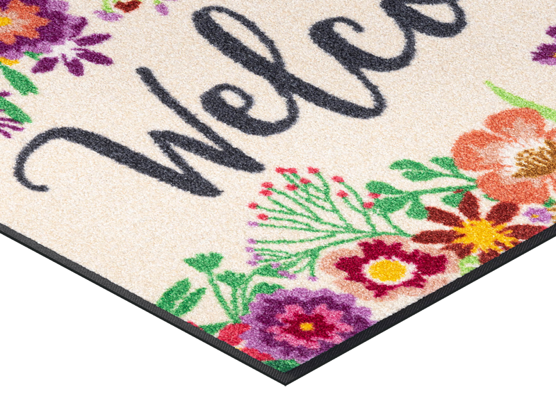 Welcome Blooming wash + dry Fußmatte