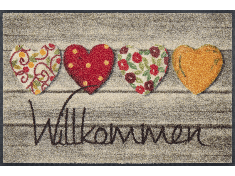 Willkommensgruss wash + dry Fußmatte
