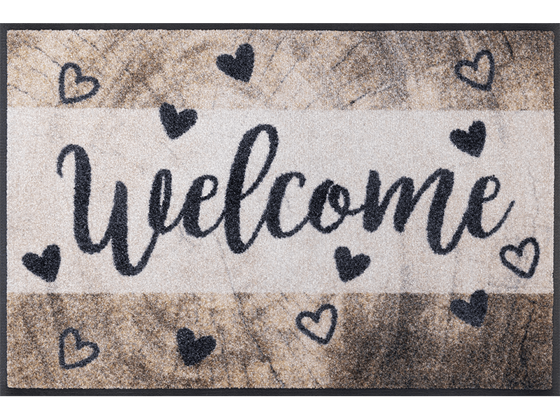 Wooden Welcome wash + dry Fußmatte