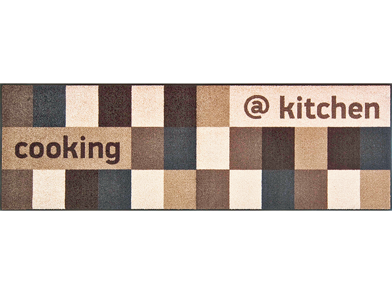 @kitchen brownish wash and dry Küchenmatte 60 cm x 180 cm