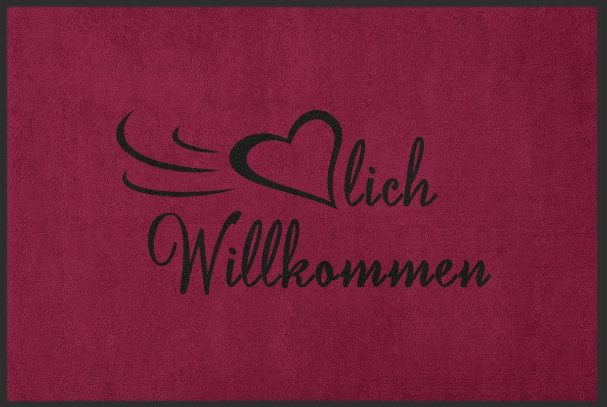 Fussmatte Herzlich Individuell Willkommen 10504