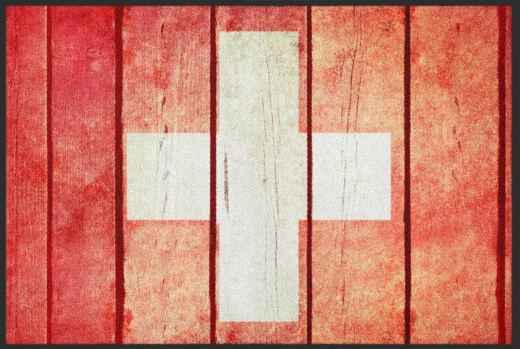 Fussmatte Flagge Schweiz 4336 - Fussmattenwelt