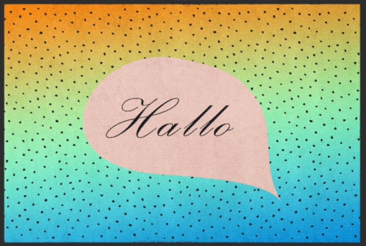 Fussmatte Hallo 4088