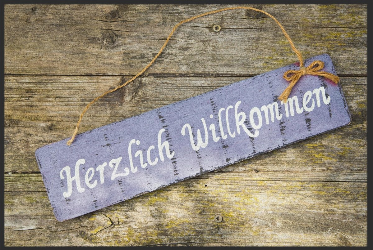 Fussmatte Herzlich Willkommen 10037