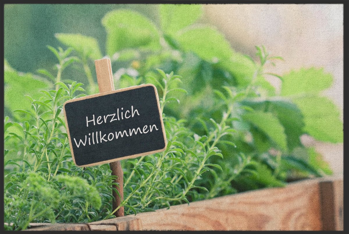 Fussmatte Herzlich Willkommen 10105