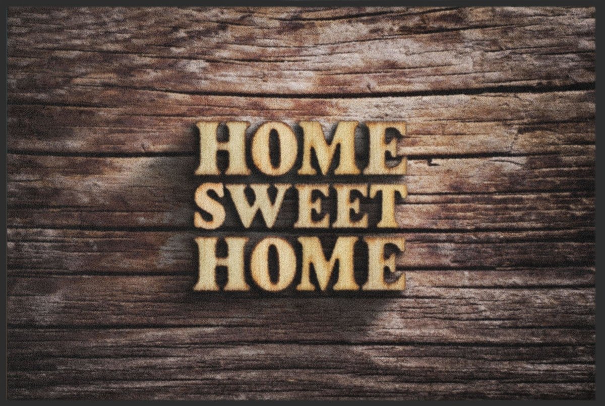 Fussmatte Home Sweet Home Holz 4248