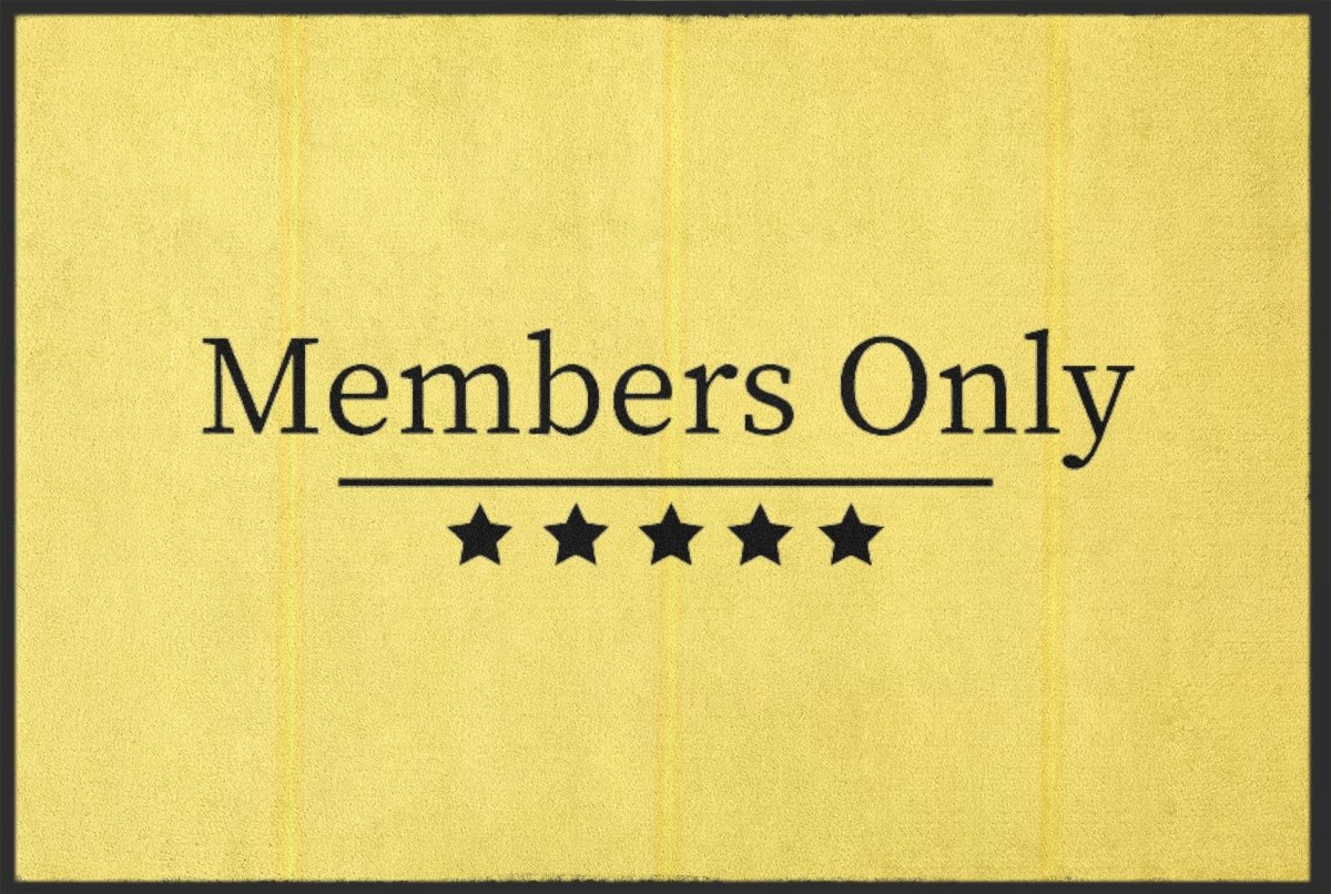 Fussmatte Members only 10490