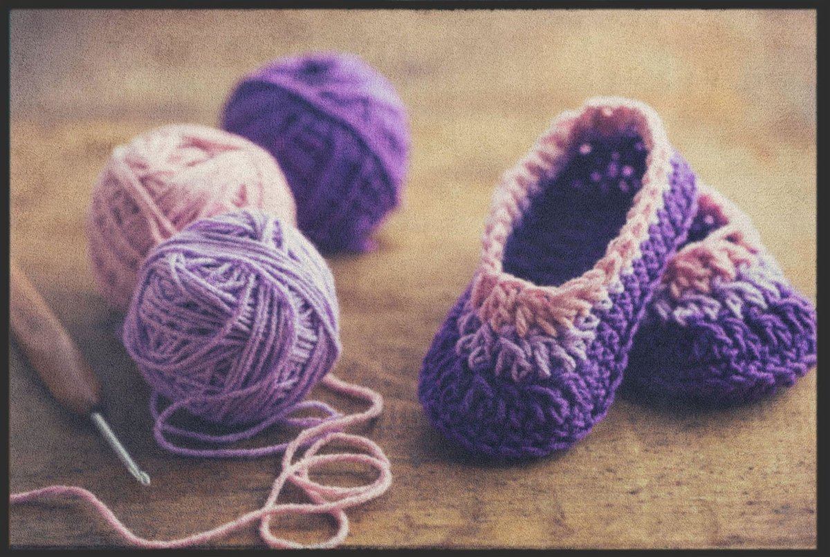 Fussmatte Stricken 6122