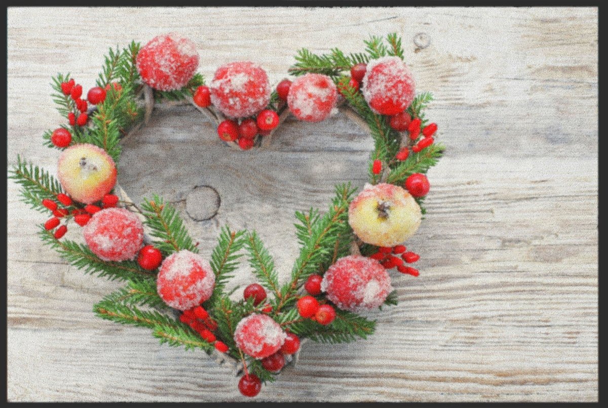 Fussmatte Weihnachten Apfel 6320