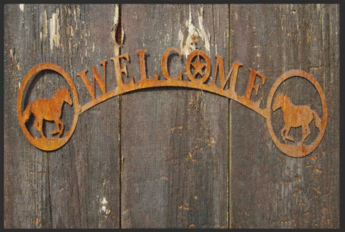Fussmatte Welcome Pferde 4771
