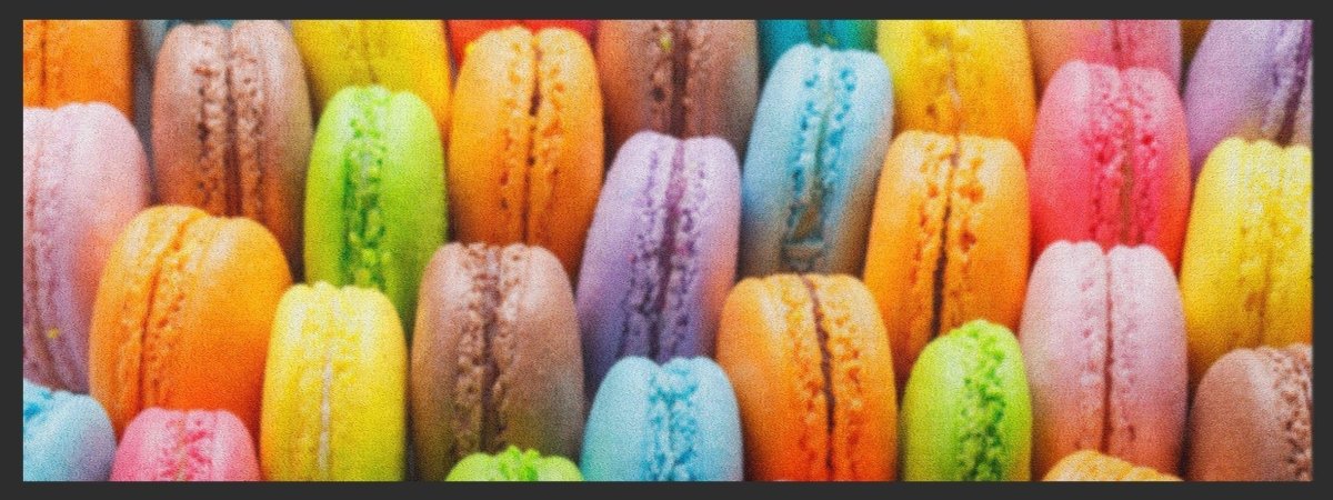 Küchenteppich Macarons 4432
