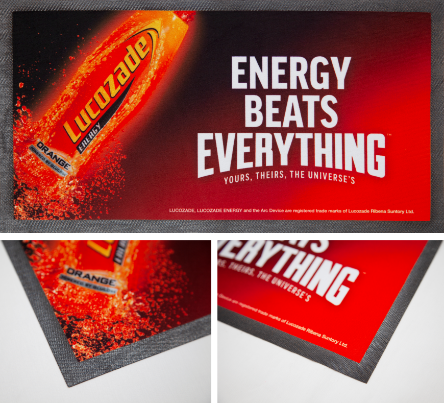 25 Bedruckte Barmatten mit Logo / Thekenmatten 434 mm x 234 mm