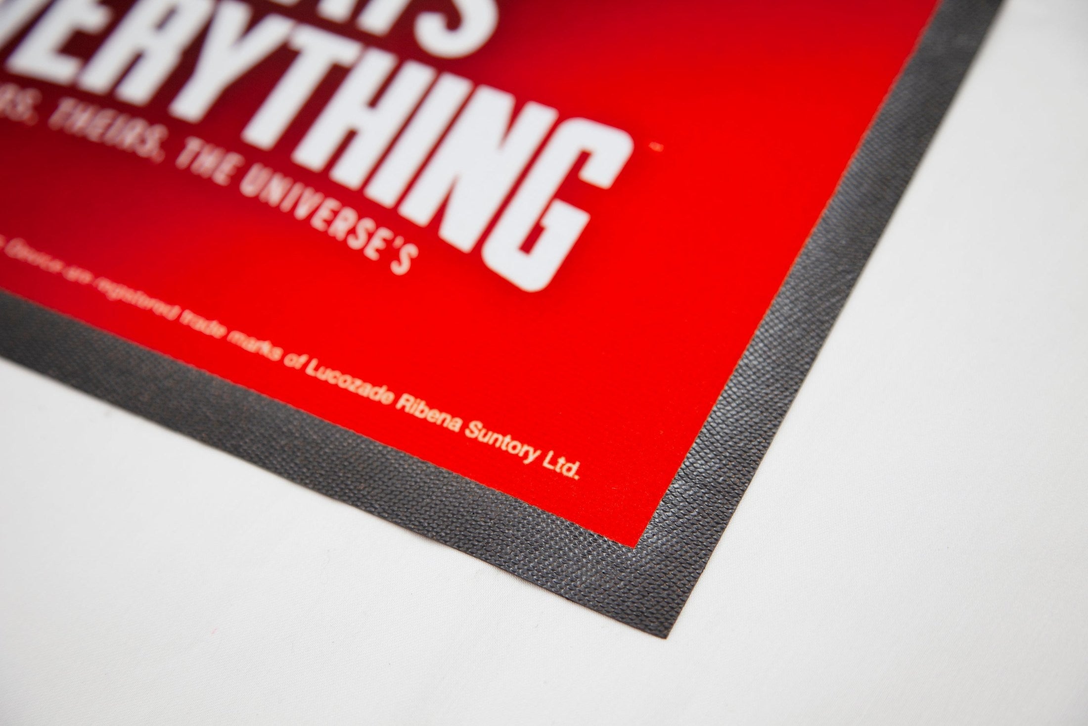 25 Bedruckte Barmatten mit Logo / Thekenmatten 894 mm x 244 mm