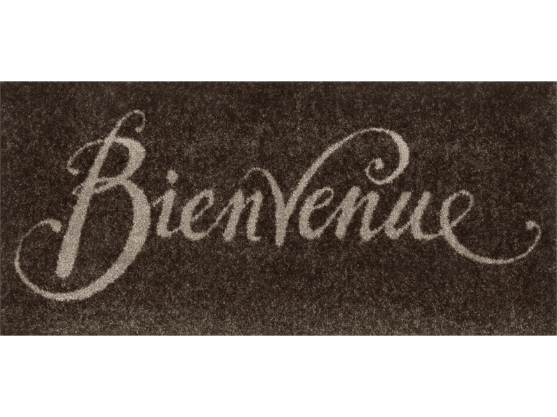 Bienvenue brown wash + dry Fußmatte
