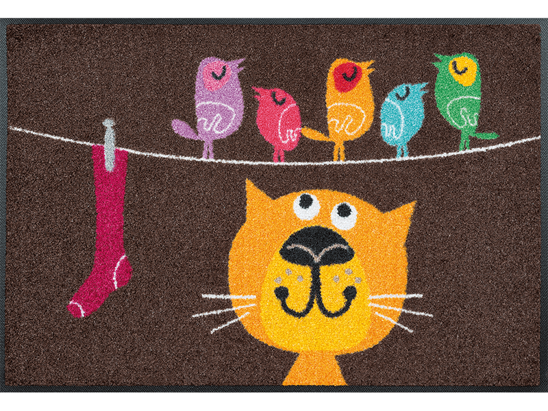 Birds on Wire wash + dry Fußmatte