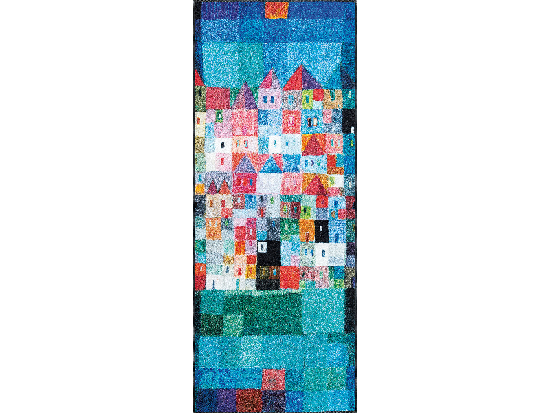 Colourful Houses wash + dry Fußmatte