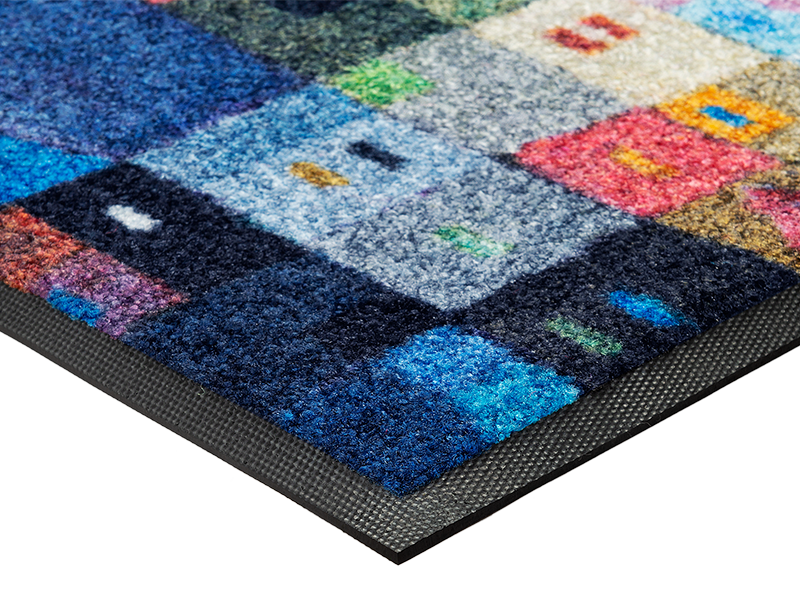 Colourful Houses wash + dry Fußmatte