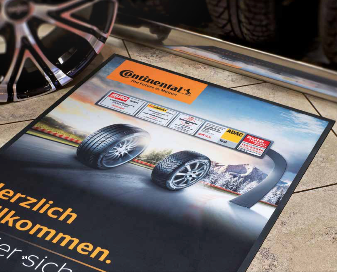 Eingangsmatte mit Logo ganz individuell gestalten