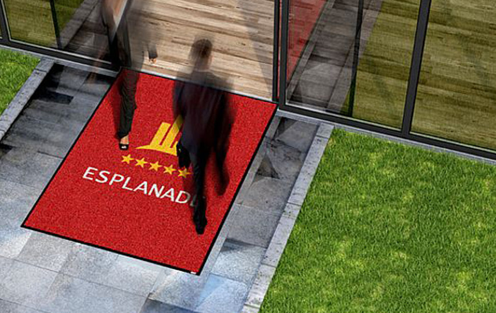 Eingangsmatte mit Logo ganz individuell gestalten