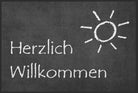 Fussmatte Herzlich Willkommen 150 cm x 150 cm