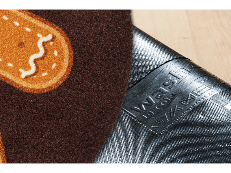 Gingerbread Man wash + dry Matte rund