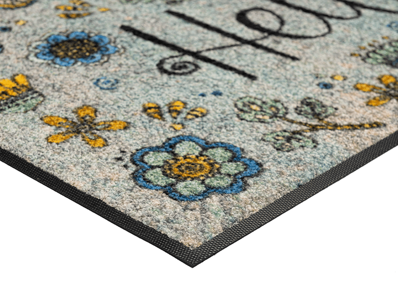 Hello Flowers wash + dry Fußmatte