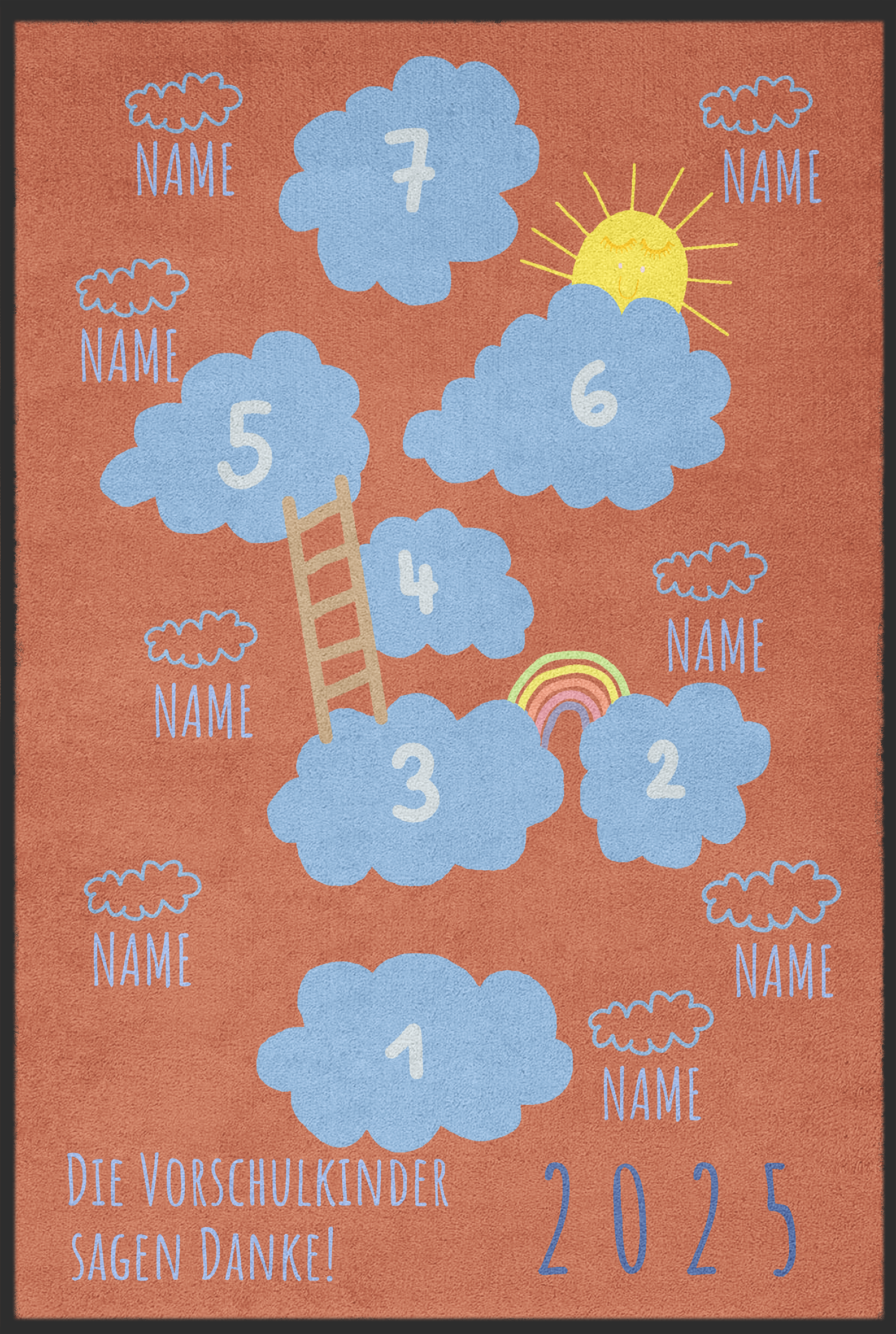Kindergarten Abschiedsfussmatte 6037