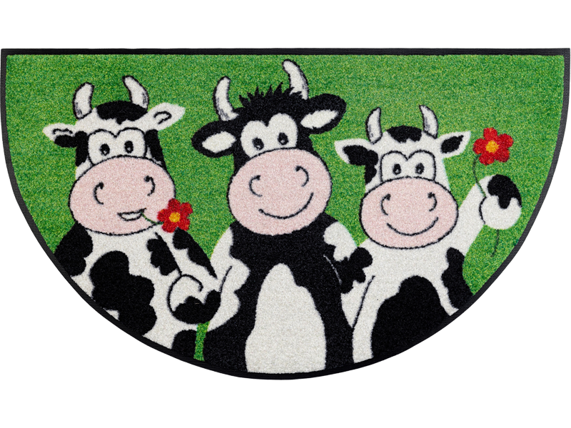 Round Cow Trio wash + dry Fußmatte