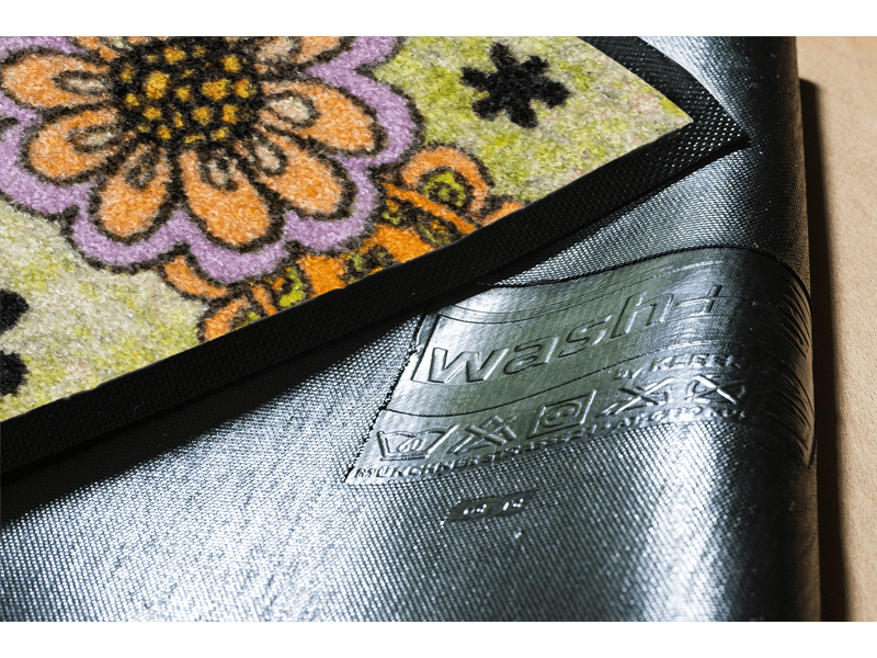 Round Happy Place wash + dry Fußmatte