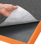 Sorb Stance™ 580 Notrax Arbeitsplatz-Gummimatten Schwarz/Orange