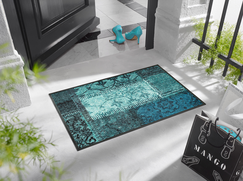 Vintage Patches türkis wash + dry Matte