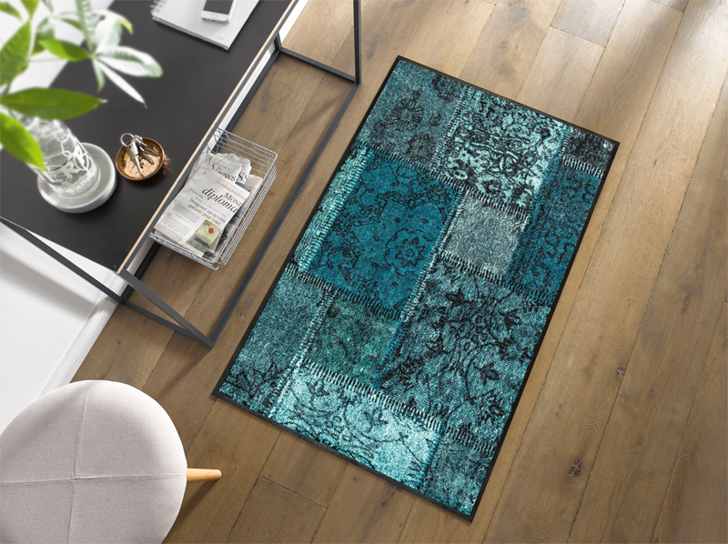 Vintage Patches türkis wash + dry Matte