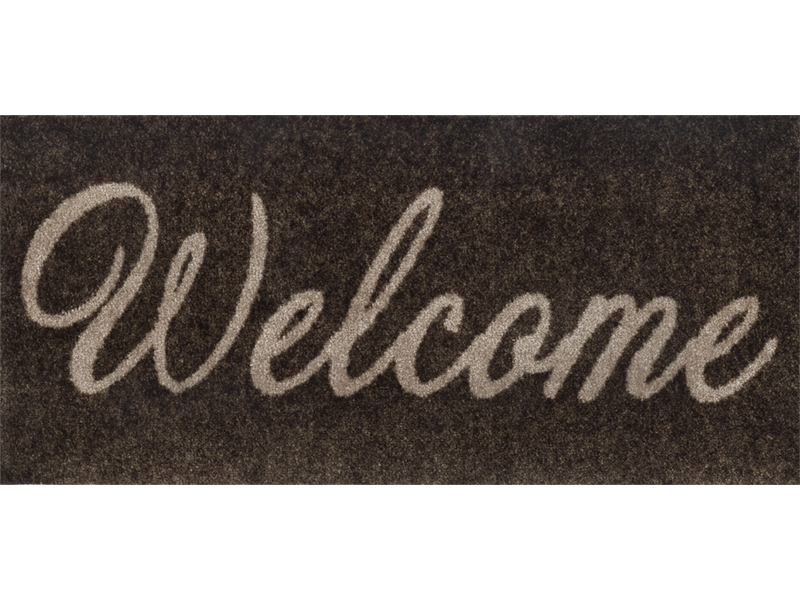 Welcome brown wash + dry Fußmatte