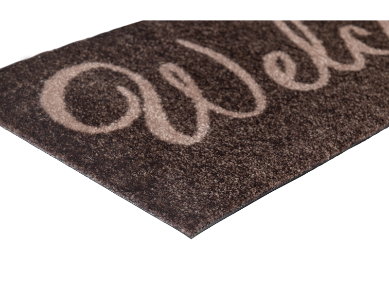 Welcome brown wash + dry Fußmatte