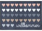 Willkommen Herzen wash + dry Fußmatte