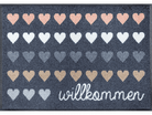 Willkommen Herzen wash + dry Fußmatte