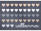Willkommen Herzen wash + dry Fußmatte