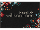 Willkommen Mosaik bunt wash + dry Fußmatte