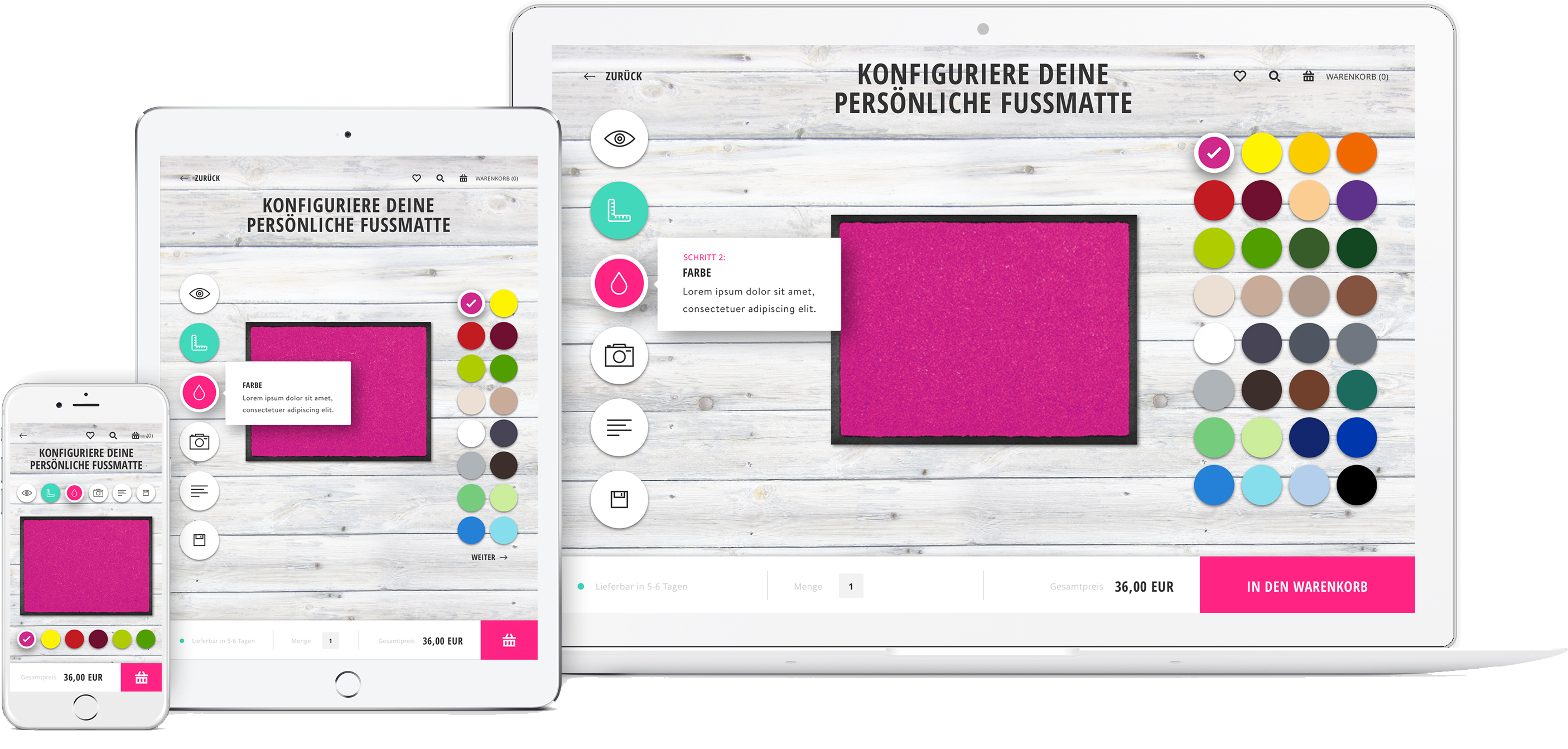 Gestalten Sie ihre lustige Fussmatte, Logomatte, Schmutzfangmatte 