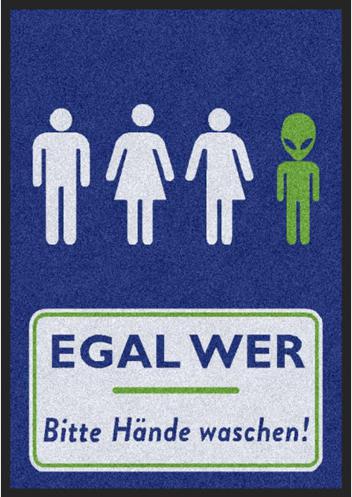 Fussmatte Hände waschen 3001