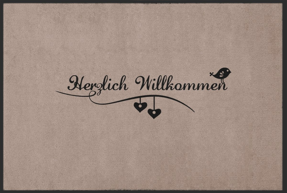 Fussmatte Individuell Herzlich Willkommen 10505