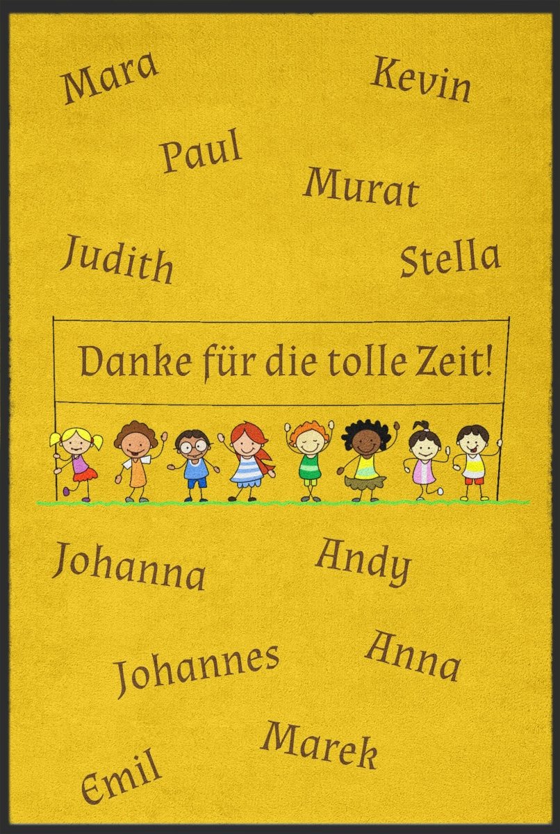 Kita Abschiedsgeschenk Fussmatte selbst gestalten 6007